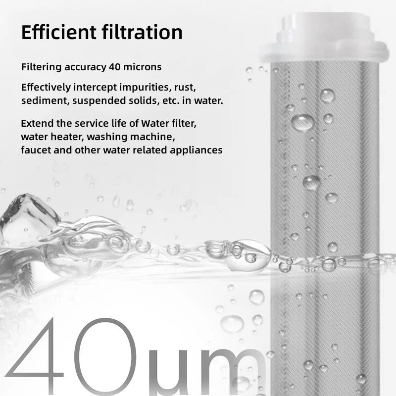 Whole House Spin Down Water Filter - Removes Rust & Sediment with Stainless Steel Mesh, Easy Backwash