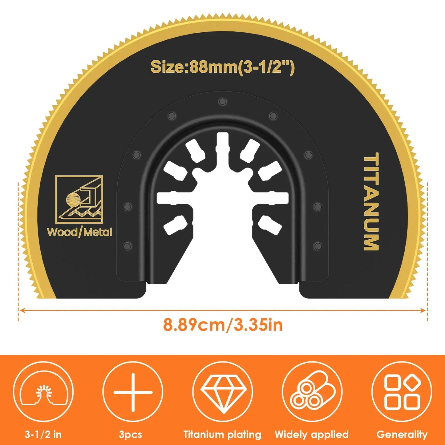 Titanium Plating Multitool Blades