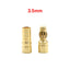 Miniature Gold Bullet Male Socket Banana Plug Connector