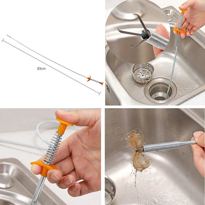 60/85cm Flexible Long Reach Grabber Tool for Home, Garden, Kitchen, Bathroom, and Plumbing Maintenance