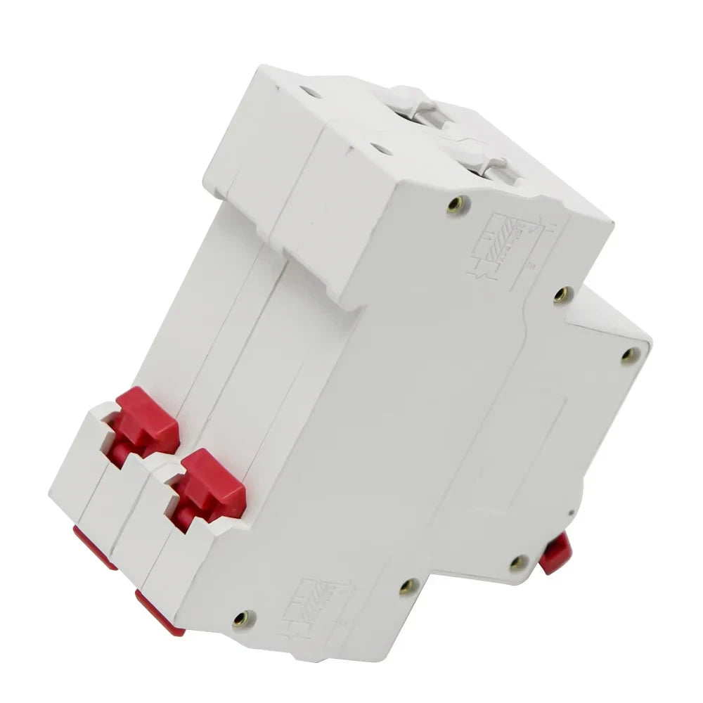 2 Pole 3A/6A/10A/16A/20A/32A/40A/50A/63A 400V~ C Type Mini Circuit Breaker Mounting 35mm Din Rail Breaking Capacity