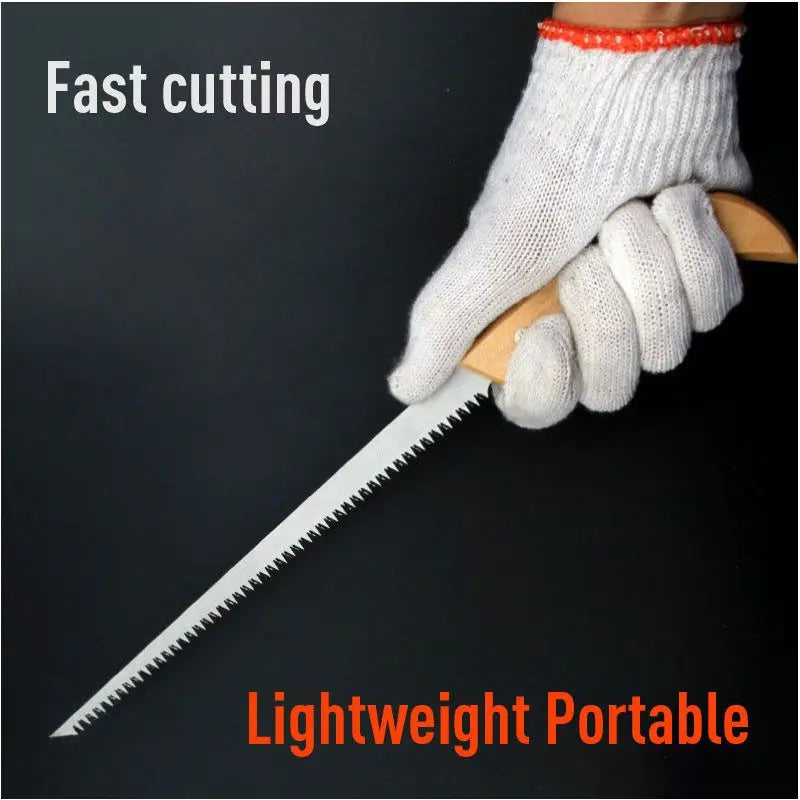 Portable Outdoor Hand Saw with Wooden Handle