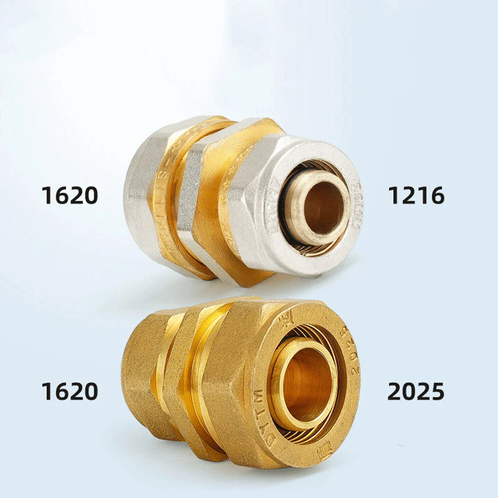 H58 Brass Compression PEX Fittings for Floor Heating - Reducing Pipe