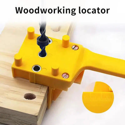 Woodworking Straight Hole Drilling Locator Handheld Furniture Wood Tenon Wooden Board Connection Positioning Drilling Tool