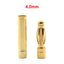 Low Profile Round Bullet Male Socket Banana Plug Connector