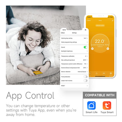 Tuya Wifi Raumthermostat Fußbodenheizung Temperaturregler für Gaskessel Elektroheizung mit Alexa Google Home