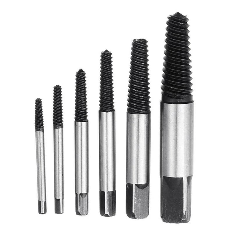 5-Piece Carbon Steel Screw Extractor Set - (Durable,&Easy to Use)