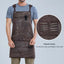 Thick Canvas Apron: Waterproof and Oil-Resistant Workwear for Repairs