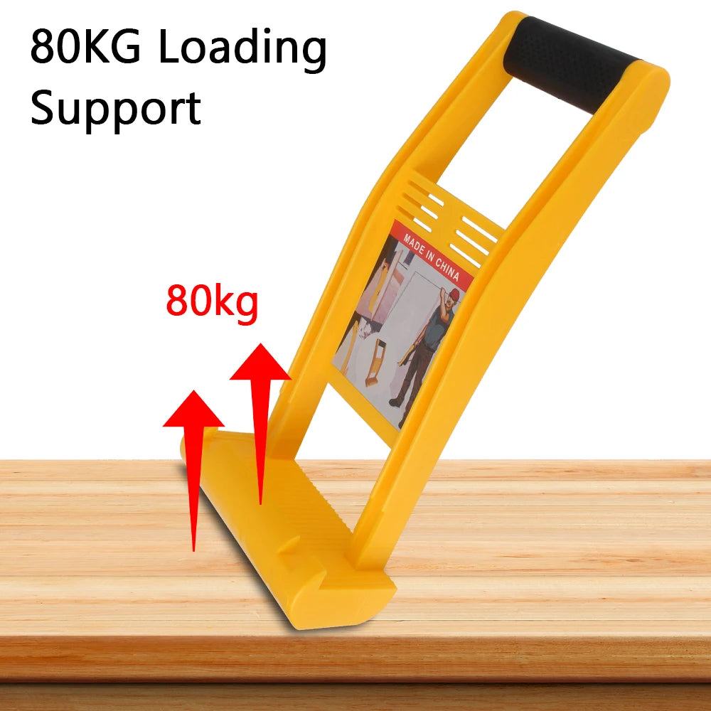 Yellow Heavy-Duty Plywood Panel Carrier Handle Moving Tools Panel Carrier with Nonslip Grip