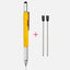 6-in-1 Multifunctional Metal Pen with Ruler, Screwdriver, Stylus, Level & Ballpoint