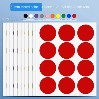 Colored Dot Stickers