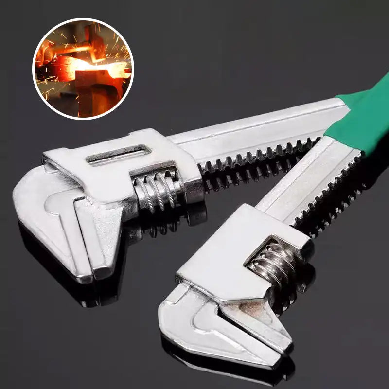 Steel F-Type Adjustable Wrench - Versatile Household Repair Tool