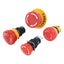 Plastic Emergency Stop Switch Self Locking Latching Button Red Mushroom Head Switch