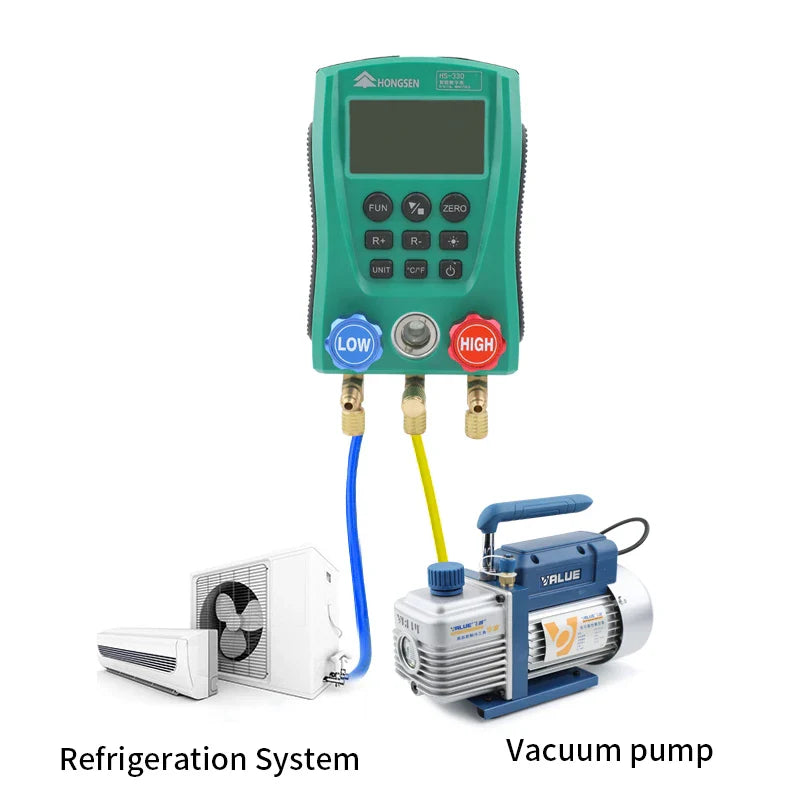 AUTOOL LM120+ - Soluzione Completa per la Refrigerazione con Manometro Digitale Avanzato