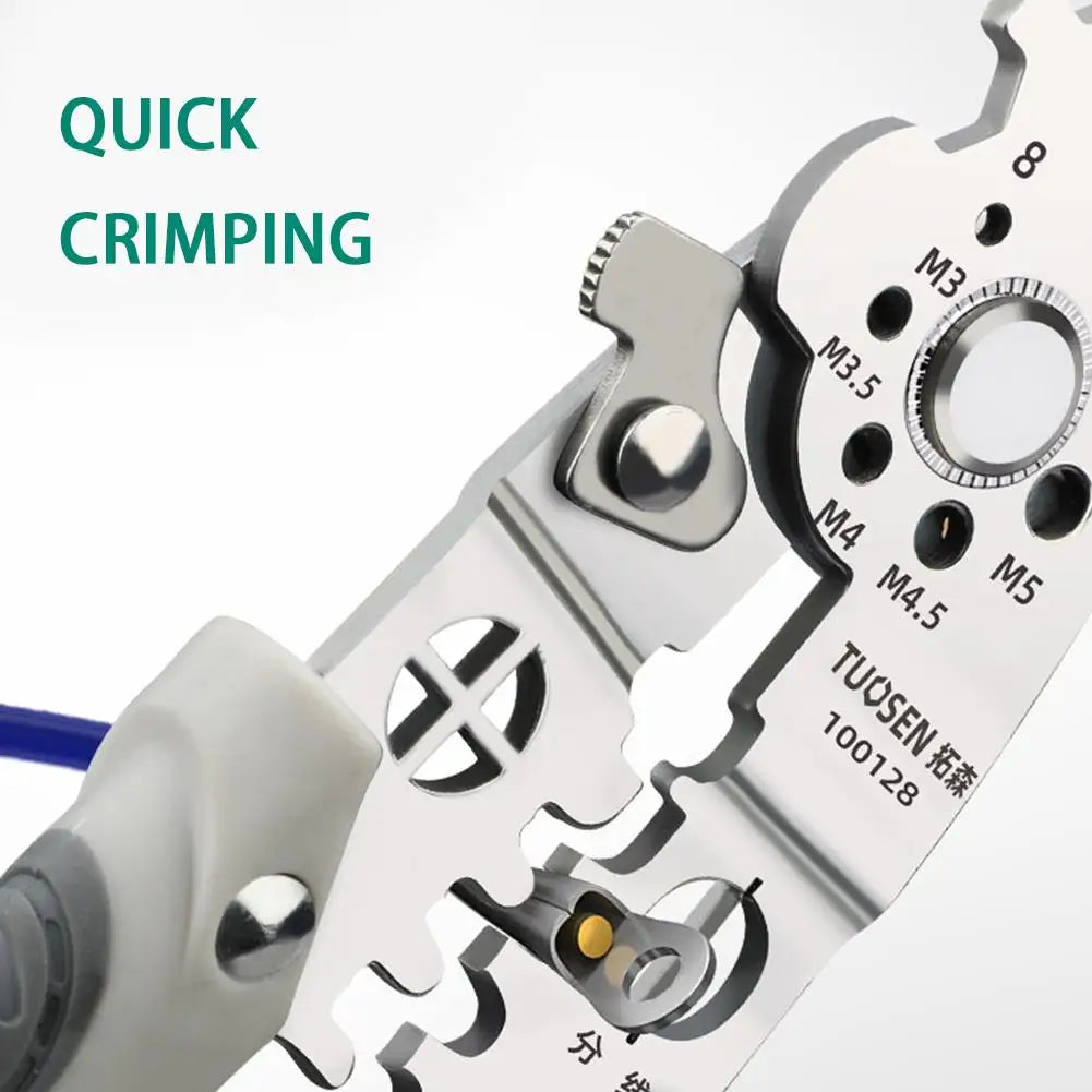 Multifunctional Wire Stripper, Crimper, and Cable Cutter - Decrustation Pliers for Wire Repair and Hand Tools