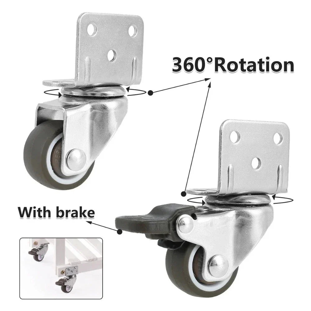 4 Pcs Furniture Castors