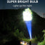 USB Rechargeable LED Spotlight: Waterproof Super Bright Flashlight with 4 Modes