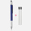 6-in-1 Multifunctional Metal Pen with Ruler, Screwdriver, Stylus, Level & Ballpoint