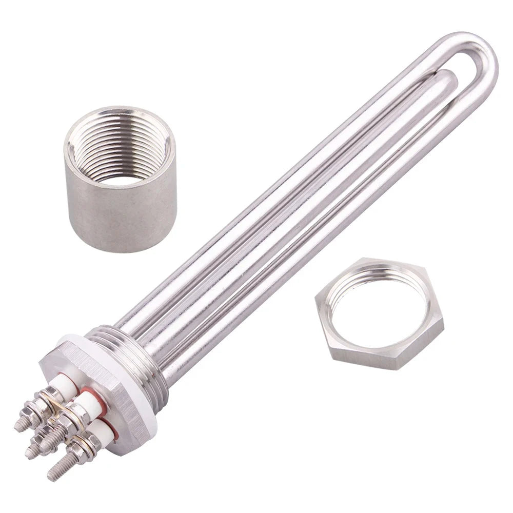 12V Heating Element Immersion Water 1 inch BSP DN25 100W 200W 300W 400W 600W Electric Solar Tubular Heater