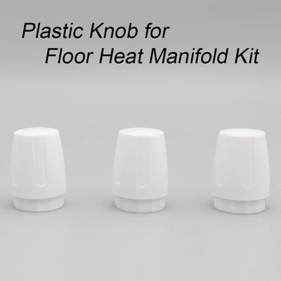 PEX Manifold Plastic Knob Set - Stainless Steel Floor Heat Kit