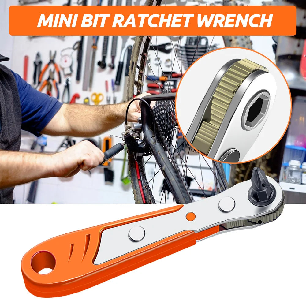 Mini Hex Ratchet Wrench Set for Quick Release Socket Tool Kit