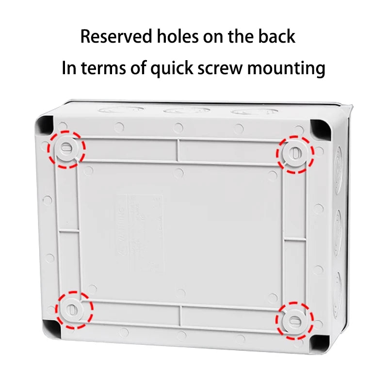 HT Series Junction Box 2/3/5/8/12/15/18/24WAY PC Plastic Outdoor Electrical Waterproof Distribution Box switch box