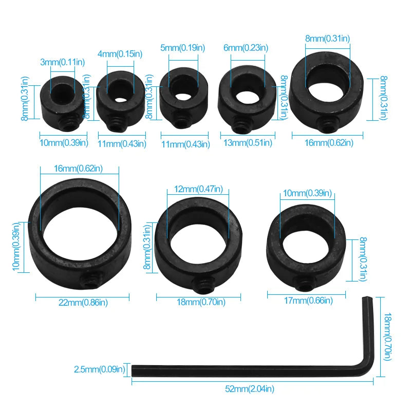 Strumento Essenziale per Falegnami: Collare di Arresto Profondità per Trapano