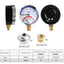 Compact Thermo-Manometer: 0-10 Bar, 0-120¡æ Boiler Gauge