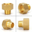 Brass Hex Pipe Connector: Female to Male Threaded Adapter for Water and Gas Systems