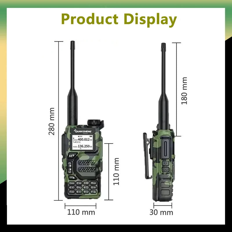 UV-K5 Walkie Talkie 5W 50-600MHz Radio UHF VHF NOAA Scrambler /DTMF Drahtlose Frequenz Kopie UV-K58 UV-K6 zwei Weg Radio