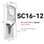 10 STÜCKE SC Typ Draht Nase Terminal SC16 SC25 SC35 16-35 mm² Crimp Draht Nase Terminal Kabel Stecker Verzinnt Kabelschuh 6-2AWG