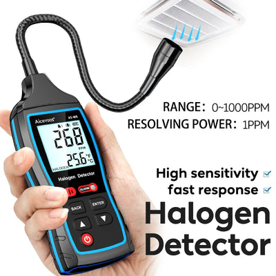 Digital Halogen Gas Detector Freon Gas Tester Air Conditioning Refrigeration System Detect Tools R22a R134a R410a Analyzer