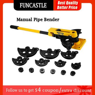 Multifunction Manual Pipe Tube Bender Set - SWG-25 for Steel & Copper Tubes