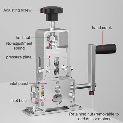 Portable Wire Stripper Tool - Manual & Electric 1-25mm Cable Peeling Machine with Hand Crank