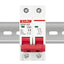 2 Pole 3A/6A/10A/16A/20A/32A/40A/50A/63A 400V~ C Type Mini Circuit Breaker Mounting 35mm Din Rail Breaking Capacity