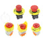 Red Mushroom Cap AC Emergency Stop Industrial Plastic Push Button Switch