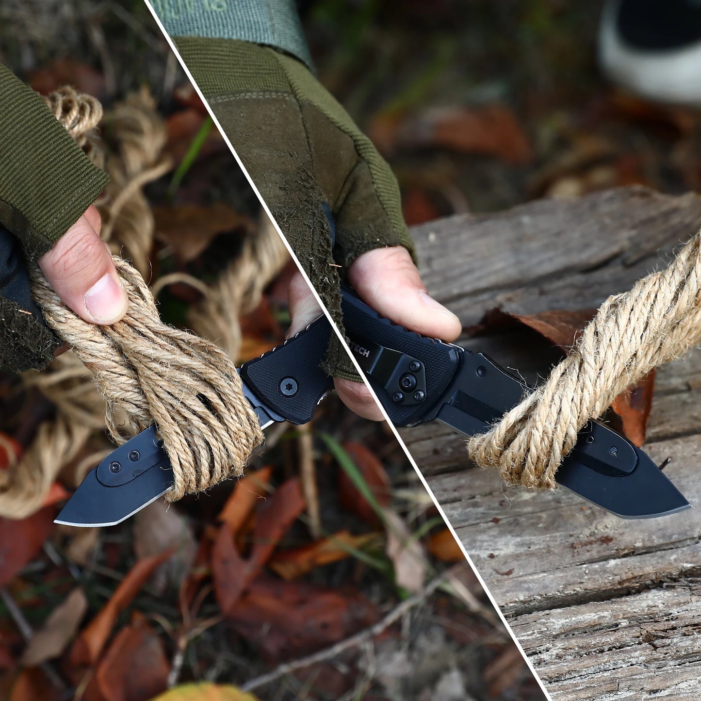 Outdoor Survival Klappmesser mit 5-teiliger Klinge - Taschen-Multifunktionswerkzeug