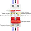 1P 2P 3P 4P DZ47 3A-125A AC 230V 400V C Type Mini Circuit Breaker MCB Short Overload Protector Din Rail Mount Breaking