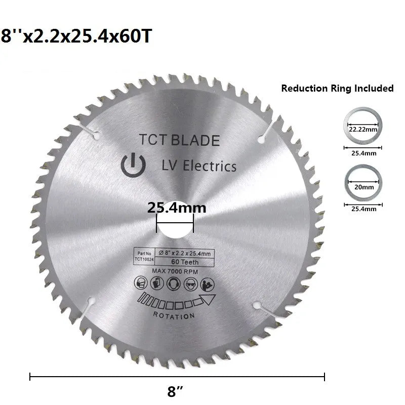 8'' Wood Saw Blade 60T