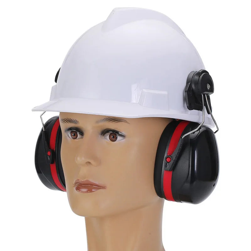 High-Quality Anti-Noise Earmuffs for Safety Helmets – Hearing Protection for Woodwork, Airports, and Factories