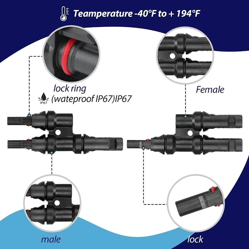 Electrical Photovoltaic Panel Wire Connector