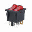 1PCS KCD8 6PIN 16A 250V 20A 125V Double Light Switch Rocker Switch Waterproof ON-OFF KCD6 Boat Power Switch