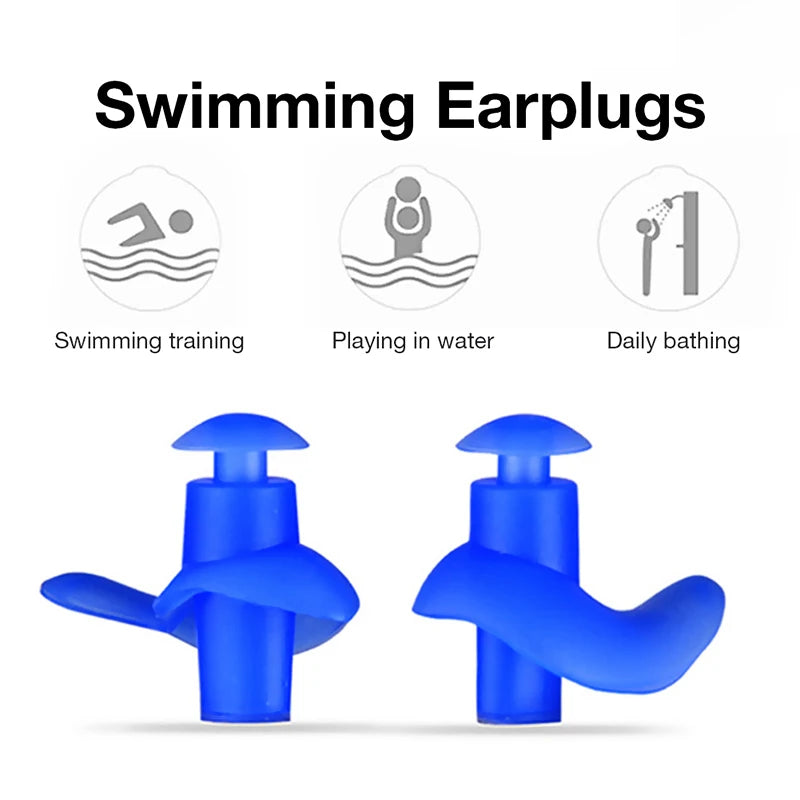 Reusable Silicone Earplugs for Swimming, Water Sports & Noise Reduction – Hearing Protection Accessories