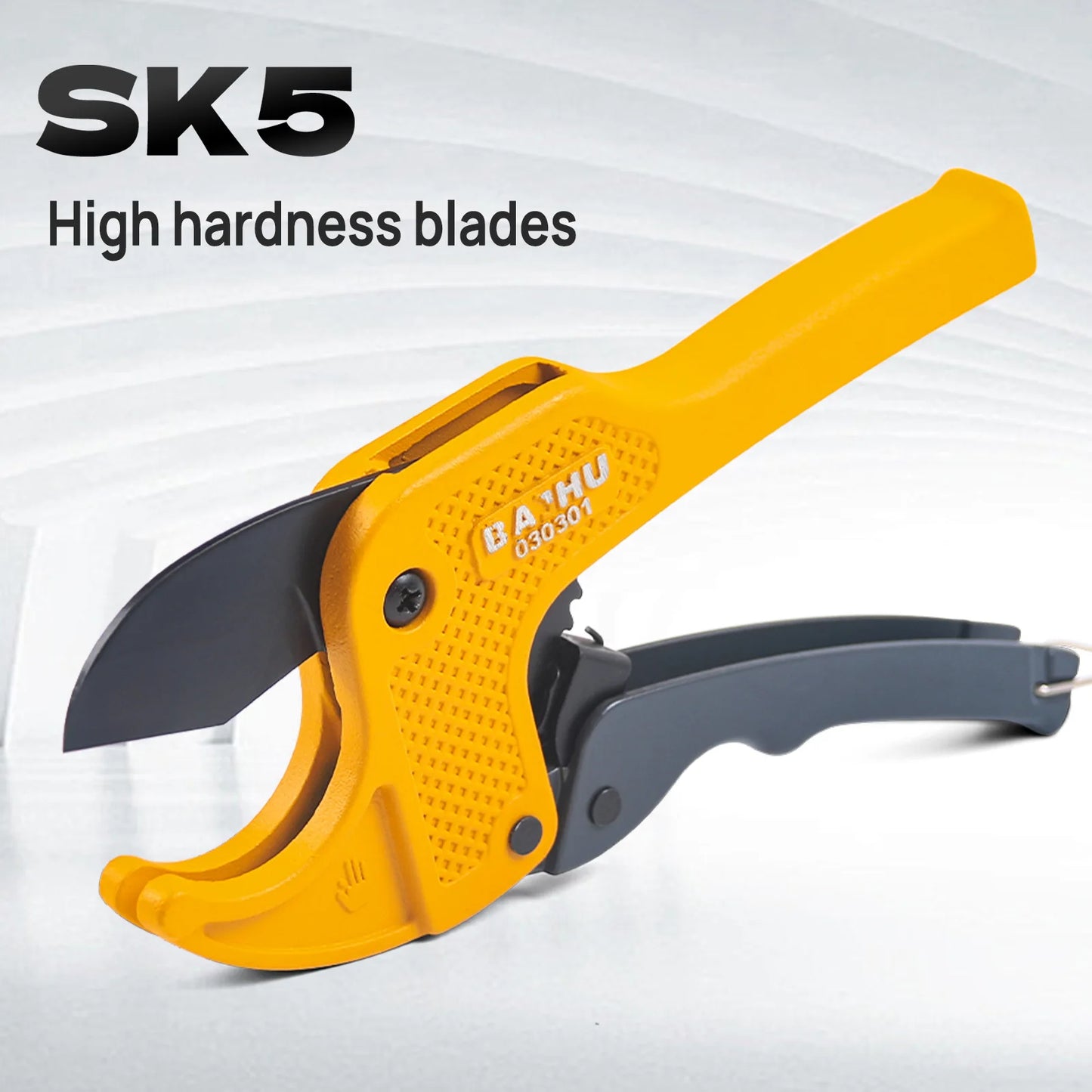 Pipe Cutter 33mm/42mm/63mm Aluminum Alloy Body Ratchet Scissors Tube Cutter PVC/PU/PP/PE Hose Cutting Hand Tools