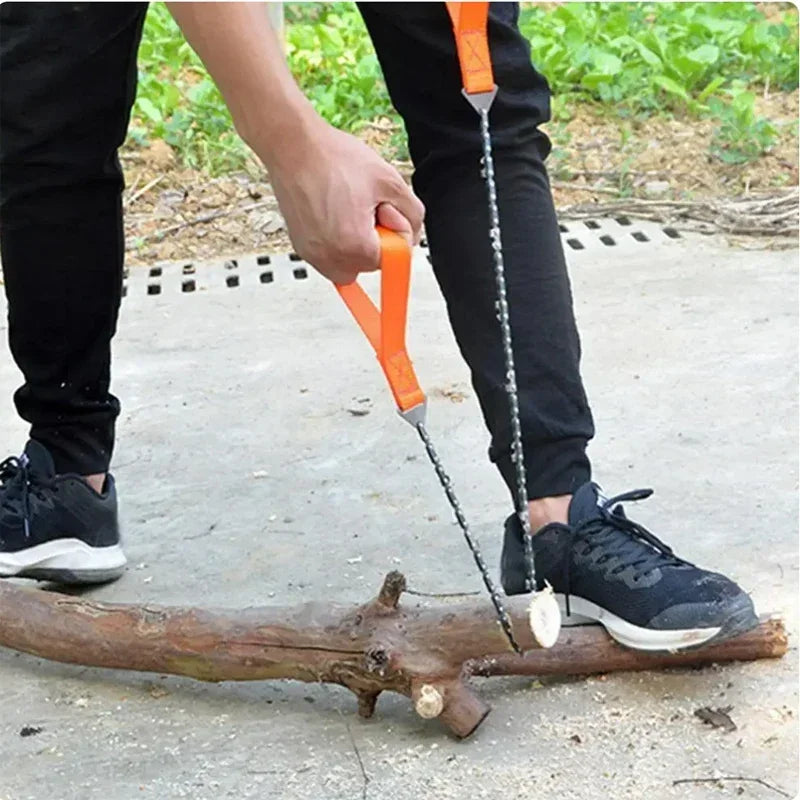 Scie à fil portable à 11 dents - Outil de survie multifonctionnel en plein air