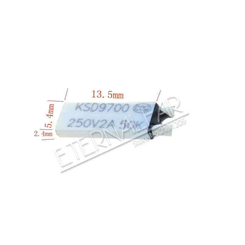 Fusibili in plastica TB02 KSD9700: Protezione termica affidabile per temperature da 45°C a 150°C