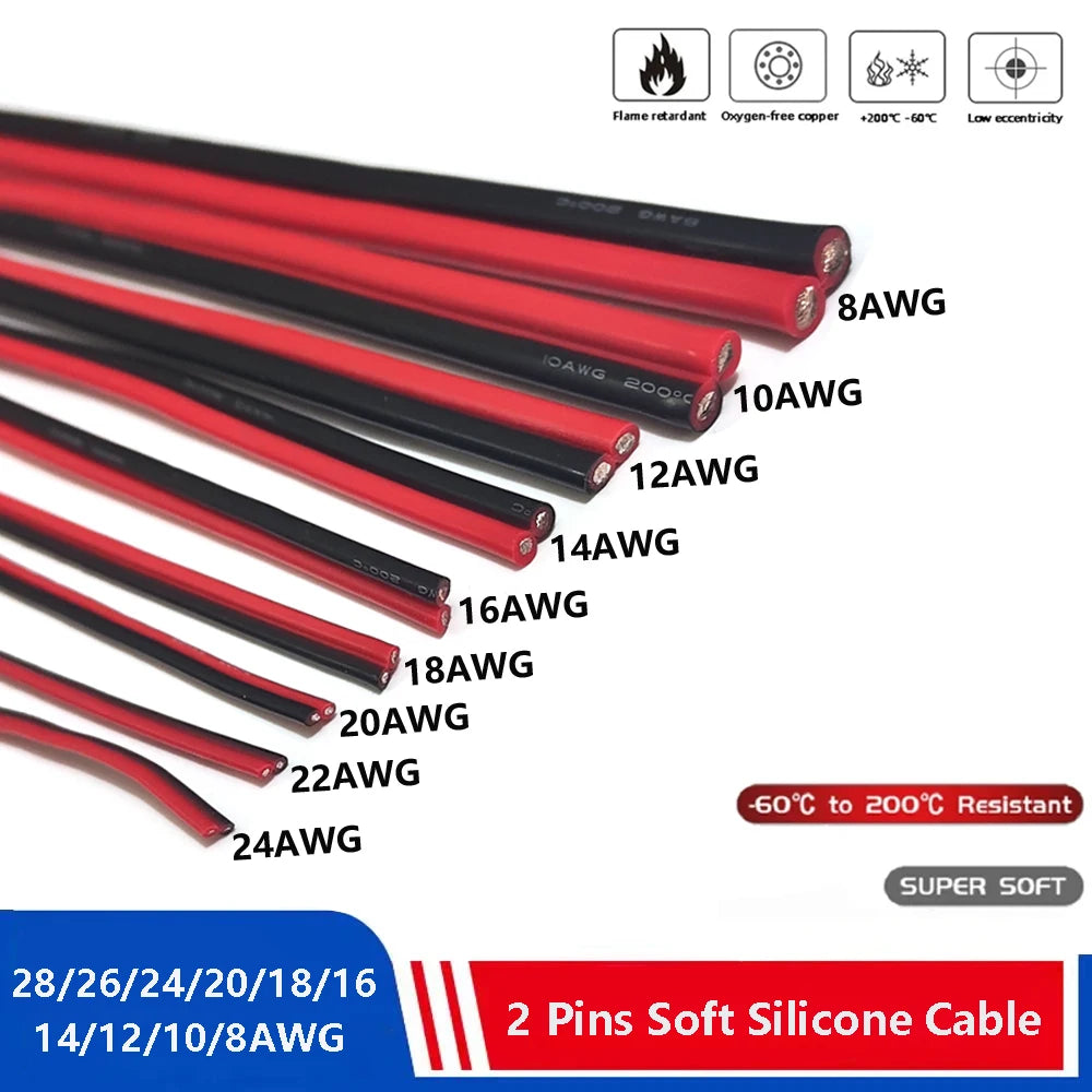 2Pin Soft silicone cable