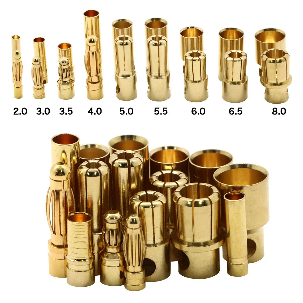 High Current Bullet Male Socket Banana Plug Connector