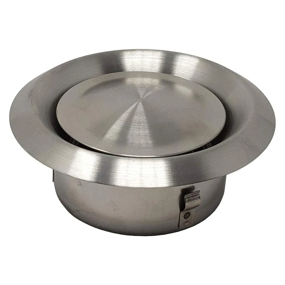 Stainless Steel Air Outlet Vent for HVAC Systems - 100/125/150mm Circular Fresh Air Vent