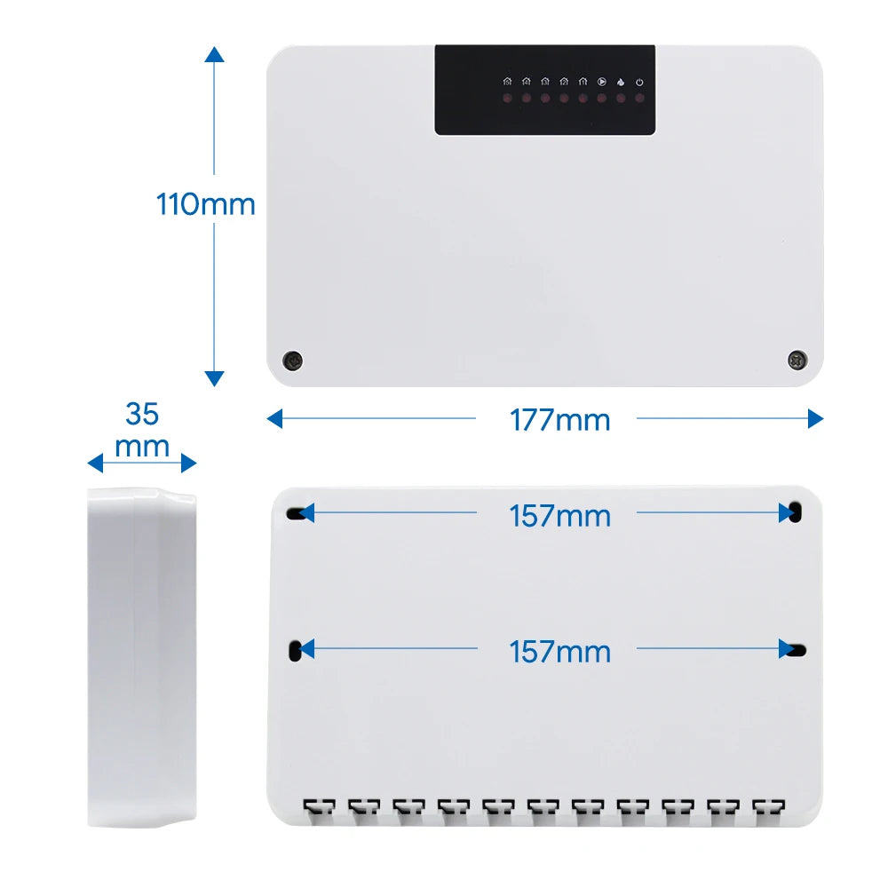 Water Heating System Smart  Heating Thermostat Controller 8 Channels for Gas Boiler Concentrator Wifi Thermoatat Actuators